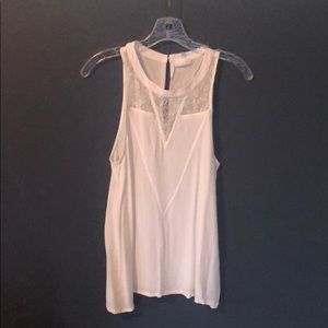 Leith white halter style tank